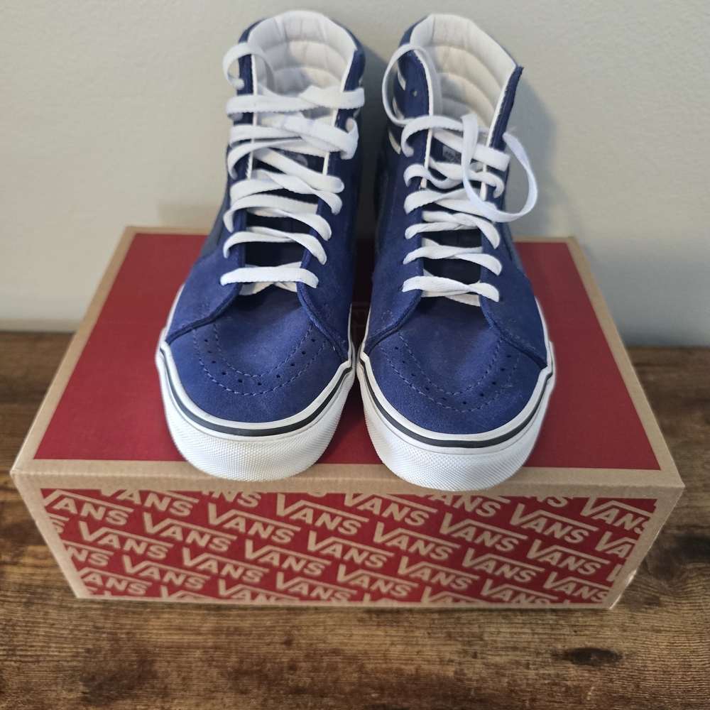 Vans Blue High-Top Sneakers - Picture 5 of 8